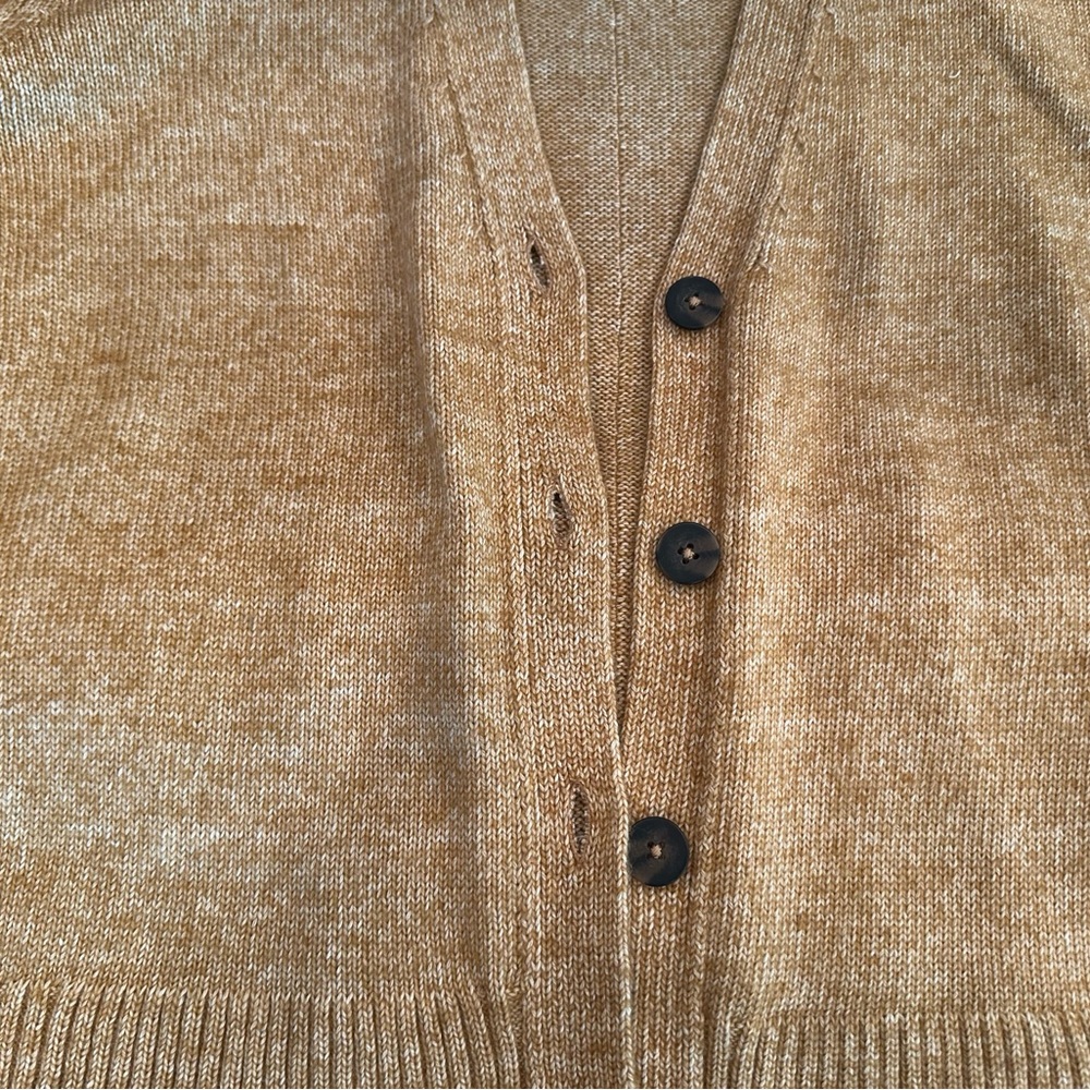 J. Jill Gold Cardigan Sweater